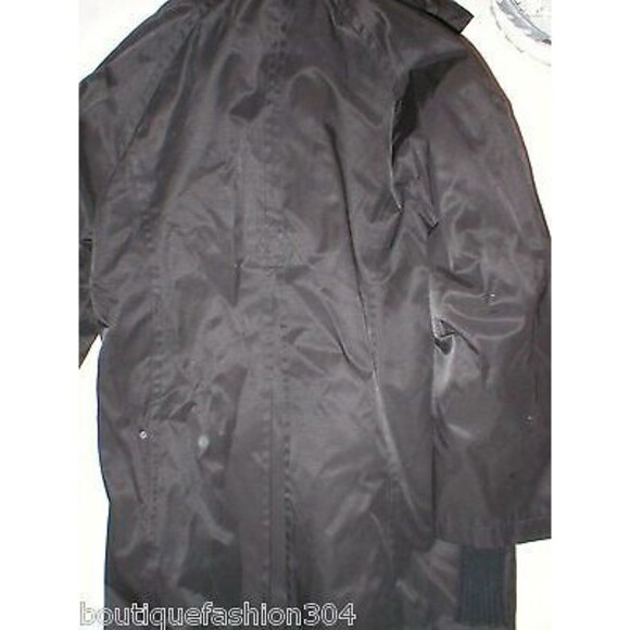 New NWT Nine West Black Womens Small Jacket Knit Cuffs Removable Hood S Buttons - Picture 8 of 12